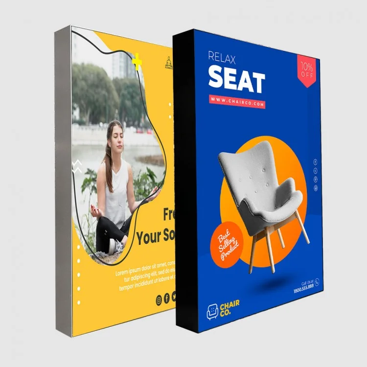 Özel Ölçü 8 cm Alüminyum Kasa Lightbox Tabela