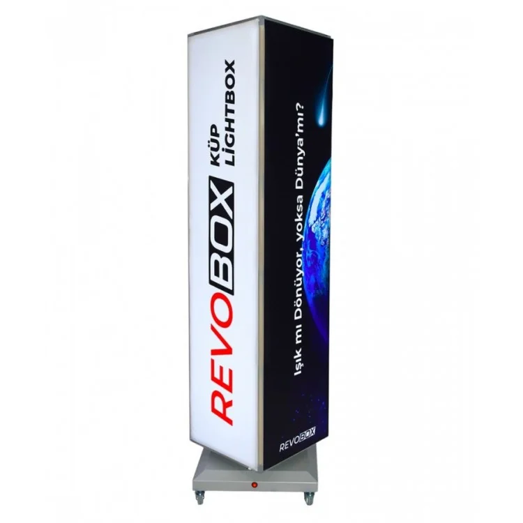 RevoBox RS118 Işıklı 360° Dönen Tabela Ledbox 40x180cm